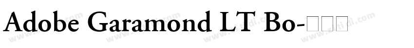 Adobe Garamond LT Bo字体转换